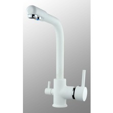 Aqua Bella 3 Yollu Arıtma Bataryası Beyaz Arıtma Musluğu