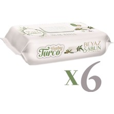 Baby Turco 90 Lı Beyaz Sabun Kokulu Islak Havlu 6 Lı Set