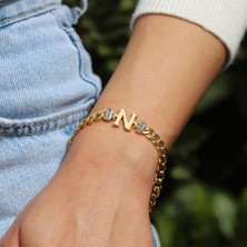 Necati Gün Kişiye Özelharf Gümüş Gurmet Bileklik