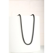 Watch of Royal LUCIO SİYAH ZİNCİR ÇELİK KOLYE