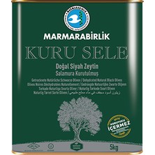 Marmarabirlik (3XS) 381-410 Doğal Kuru Sele Zeytin 5000 gr Teneke  Ürünün son kullanma tarihi 18.09.2025 