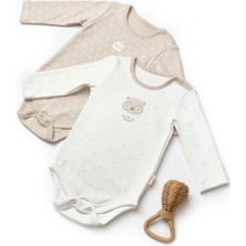 Baby Cosy Organic Bebek 2li Uzun Kollu Badi  Organik Pamuk, Bebek ve Yenidoğan Serisi - CSY8102