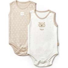 Baby Cosy Organic Bebek 2li Askılı Badi %100 Organik Pamuk, Bebek ve Yenidoğan Serisi - CSY8100