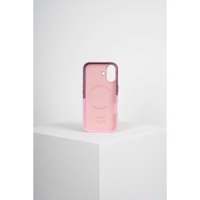 Nova Iphone 16 Deri Kartlıklı Telefon Kılıfı Pembe