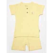 Baby Cosy Organic Bebek Şort ve Tişört Takımı, %50 Bambu - %50 Organik Pamuk, Bebek ve Yenidoğan Serisi - CSYB9041