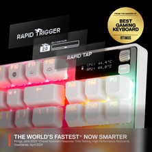 Steelseries Apex Pro Tkl Gen 3 Omnipoint 3.0 Hipermanyetik Switch Rgb Mekanik Kablolu Oyuncu Klavyesi (Uk) - Beyaz