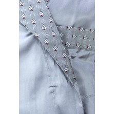 Ottoland Erkek Şık Klasik Model Röpteşambır Premium Poplin Kumaş Verbano Model Cepli Rob Beli Kuşaklı