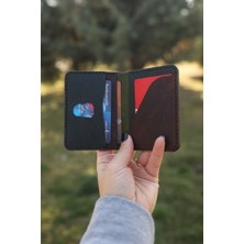El Yapımı Hakiki Deri Kartlık - Minimalist ve Şık Tasarım, Kompakt Boyut