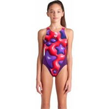 Arena Girl's Arena Star Shaped Swimsuit Swim Tech L Kız Çocuk Yüzücü Mayo Mor 008169950