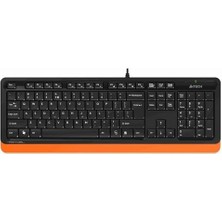 A4 Tech FK10 USB Q Trk Siyah/turuncu Multimedya Klavye