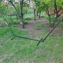 Metal Hamak Ayağı Boru Metal Hamak Demiri | Siyah Renk