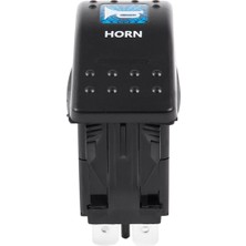 5x Mavi Işık Korna Desenli LED 12V/20A 24V/10A 5-Pin Rocker Geçiş Anahtarı Araba Tekne (Yurt Dışından)