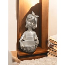 Ayder Online Satış 14 cm -30 cm  Ebatlarında Kırılmaz Polyester,sepetli Kız  Biblosu