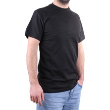 Dagoster DMG23-211520 Siyah Günlük Bisiklet Yaka Erkek Tişört