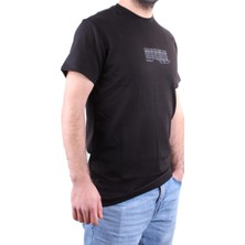 Dagoster DMG23-211676 Siyah Günlük Bisiklet Yaka Erkek Tişört