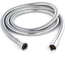 Mena Rise Universal Eko B Kalite Duş Hortumu Krom Duş Spirali 150 cm - Tüm Duş Başlıkları ILE Uyumlu G1/2 Kolay Montaj