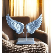 Ayder Online Satış 25 cm -30 cm LIK Ebatlarda Kırılmaz Polyester,melek Kanadı Desenli Biblo