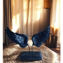 Ayder Online Satış 25 cm -30 cm LIK Ebatlarda Kırılmaz Polyester,melek Kanadı Desenli Biblo