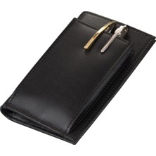 Deri Kalemlik Notluk Cüzdan Note Pad And Wallet Vegan 10X15,5 cm