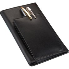 Deri Kalemlik Notluk Cüzdan Note Pad And Wallet Vegan 10X15,5 cm