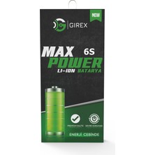 Girex Teknoloji Girex Apple iPhone 6s Güçlendirilmiş Batarya Yüksek Kapasite 2380 Mah