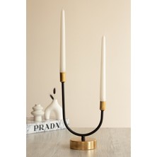 Sanat Sepet İşleri "mum Hediyeli" 2'li - 3'lü Paslanmaz Metal Dekoratif Şamdanlık - Şamdan Mumluk