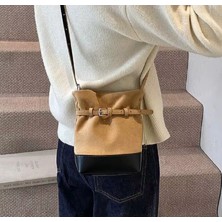 Trendy Chic Süet Kemer Detaylı  Çanta