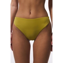 Yeşil High Leg Slip Bikini Altı