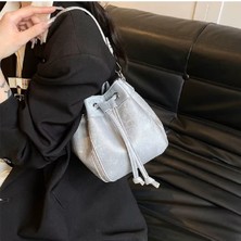 Trendy Chic Fermuar Detaylı Kova Çanta