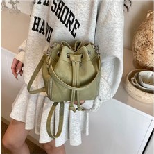 Trendy Chic Fermuar Detaylı Kova Çanta