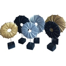 Ayder Online Satış (31 cm  -36 cm  BOYUNDA)-(19 cm  -23 cm  Çapında) Kırılmaz Polyester,halka Pervane Figürlü Biblo