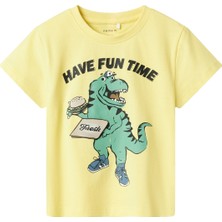 Name It Nmmdellan Nreg Ss Top Box Sarı Erkek Çocuk Kısa Kol T-Shirt