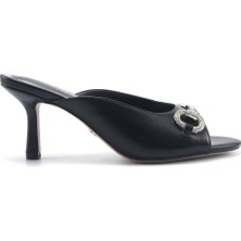 Nine West Lamasta 5fx Siyah Kadın Topuklu Terlik