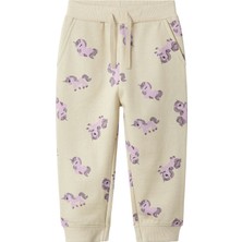 Name It NMNBILLIE NREG SWEAT PANT Bej Unisex Çocuk Pantolon
