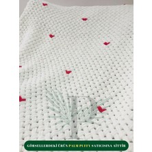 Alize Palm Puffy Fine Krem Hasır Örgülü / Tek Kişilik & Tv & Bebek Battaniyesi