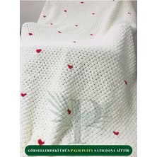Alize Palm Puffy Fine Krem Hasır Örgülü / Tek Kişilik & Tv & Bebek Battaniyesi
