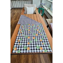Ananas Pötikare Desenli Çift Taraflı Runner