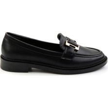 Bambi Siyah  Kadın Loafer Ayakkabı K01216100009