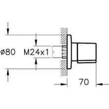 VitrA A4146136  Ankastre Stop Valf