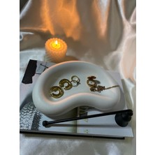 Lilly Candles Yarım Ay Dekoratif Obje