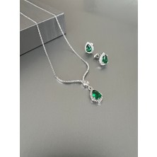 Zeta Jewel Gümüş Zümrüt Set Takım