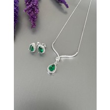 Zeta Jewel Gümüş Zümrüt Set Takım