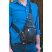 Lederax  Deri Göğüs Çantası Küçük Boy Bodybag  LD535