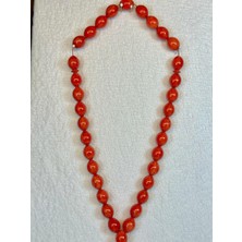 Anemore Collection Sevgiliye Özel Hediye Tesbih Katalin Kırmızı Renk Beyzi Kesim H-1015.