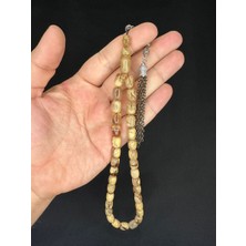 Anemore Collection SIKMA KEHRİBAR TESBİH KREM RENKLİ KAPSÜL KESİM 11MMX8MM T-622