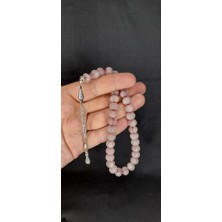 Anemore Collection Sevgiliye Özel Hediye Çubuk Kehribar Tesbih Küre Kesim Beyaz Hamur H-1323.