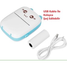 Arell Teknoloji Mini Fotoğraf Yazıcı Kablosuz Etiket Yazıcı Baskı Makinesi Ios Android Uyumlu Termal Printer