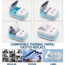 Arell Teknoloji Mini Fotoğraf Yazıcı Kablosuz Etiket Yazıcı Baskı Makinesi Ios Android Uyumlu Termal Printer