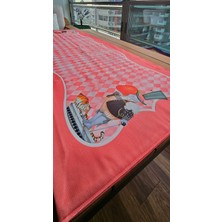 Another Style Nar Çiçeği Dama Desenli Çift Taraflı Runner
