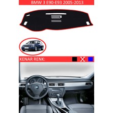 Peugeot 106 Için Torpido Koruma Halısı Siyah Renk Kırmızı Kenar